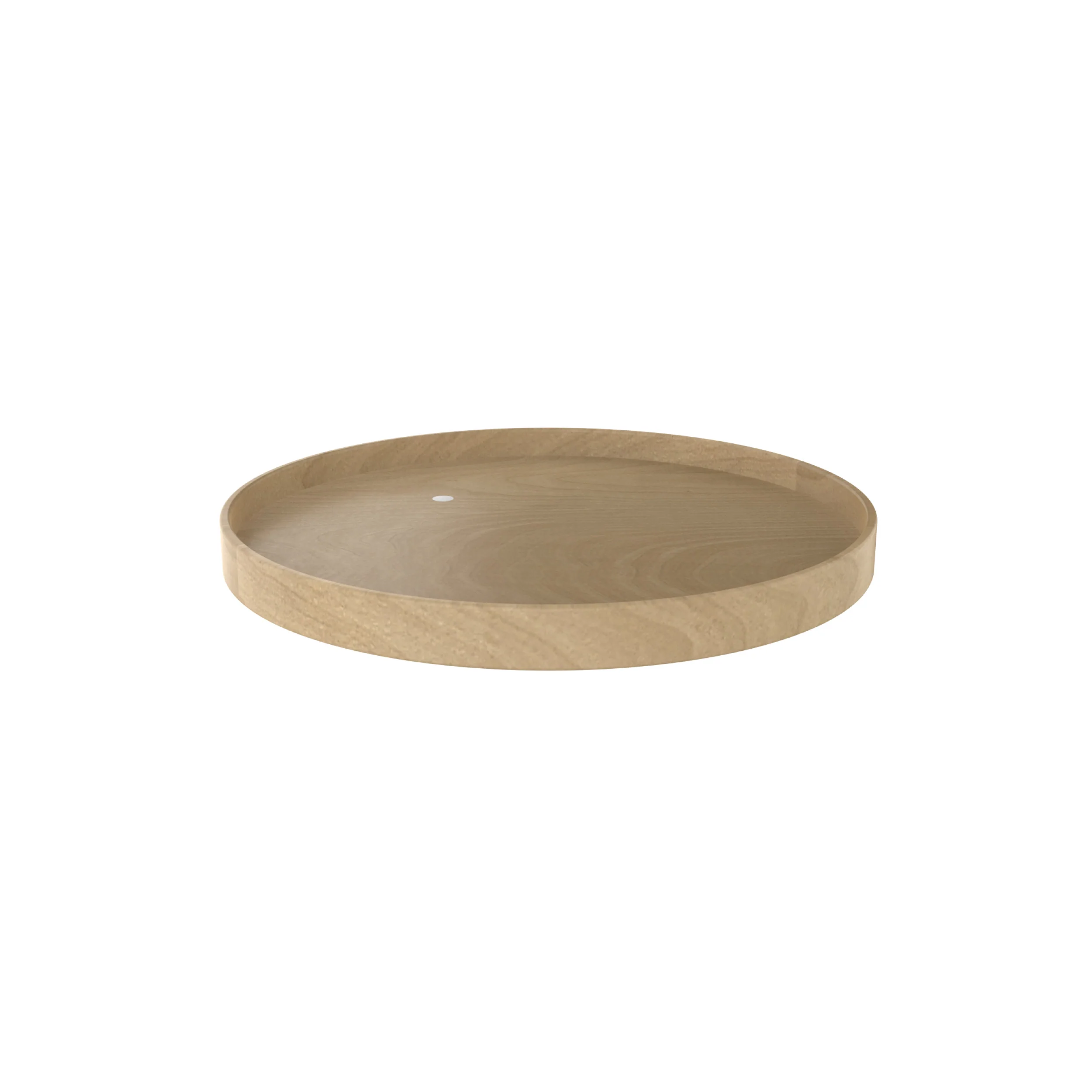 28 in Natural Wood Full Circle Shelf Only Natural  28 in (711 mm) W x 28 in (711 mm) D x 3.78 in (96 mm) H - Image 3