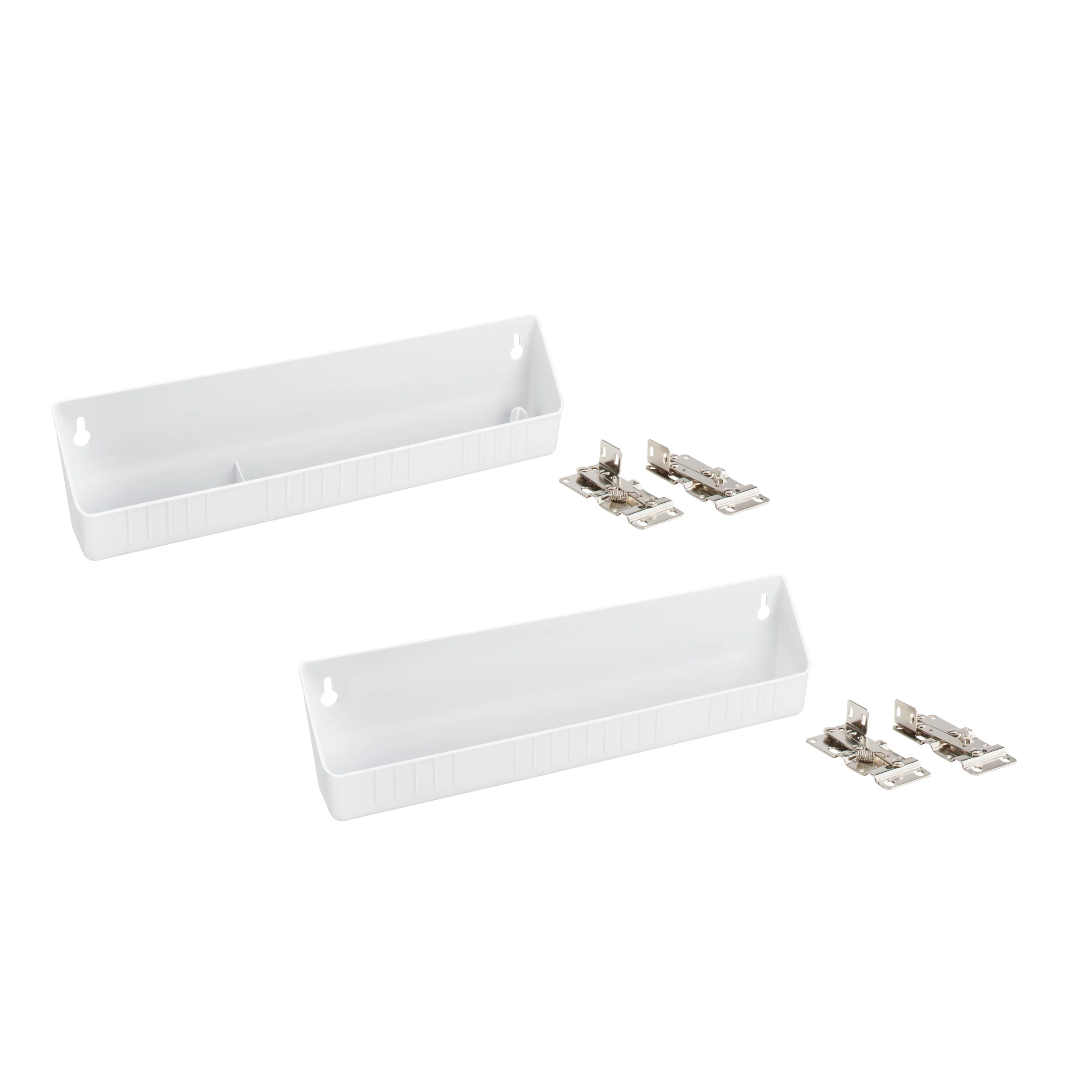 14 in White Polymer LD Tip-Out Accessory Tray White  14 in (356 mm) W x 2.13 in (54 mm) D x 3.81 in (97 mm) H - Image 4