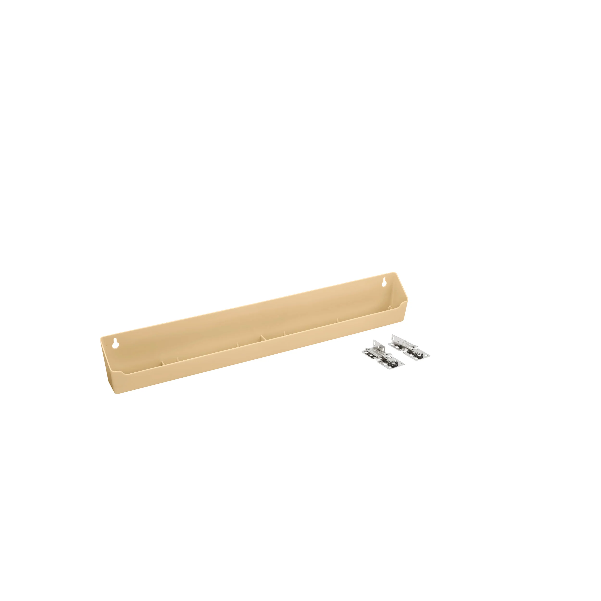 22 in Almond Polymer Lazy Daisy Tip-Out Tray Almond 22 in (559 mm) W x 2.13 in (54 mm) D x 3.81 in (97 mm) H - Image 4