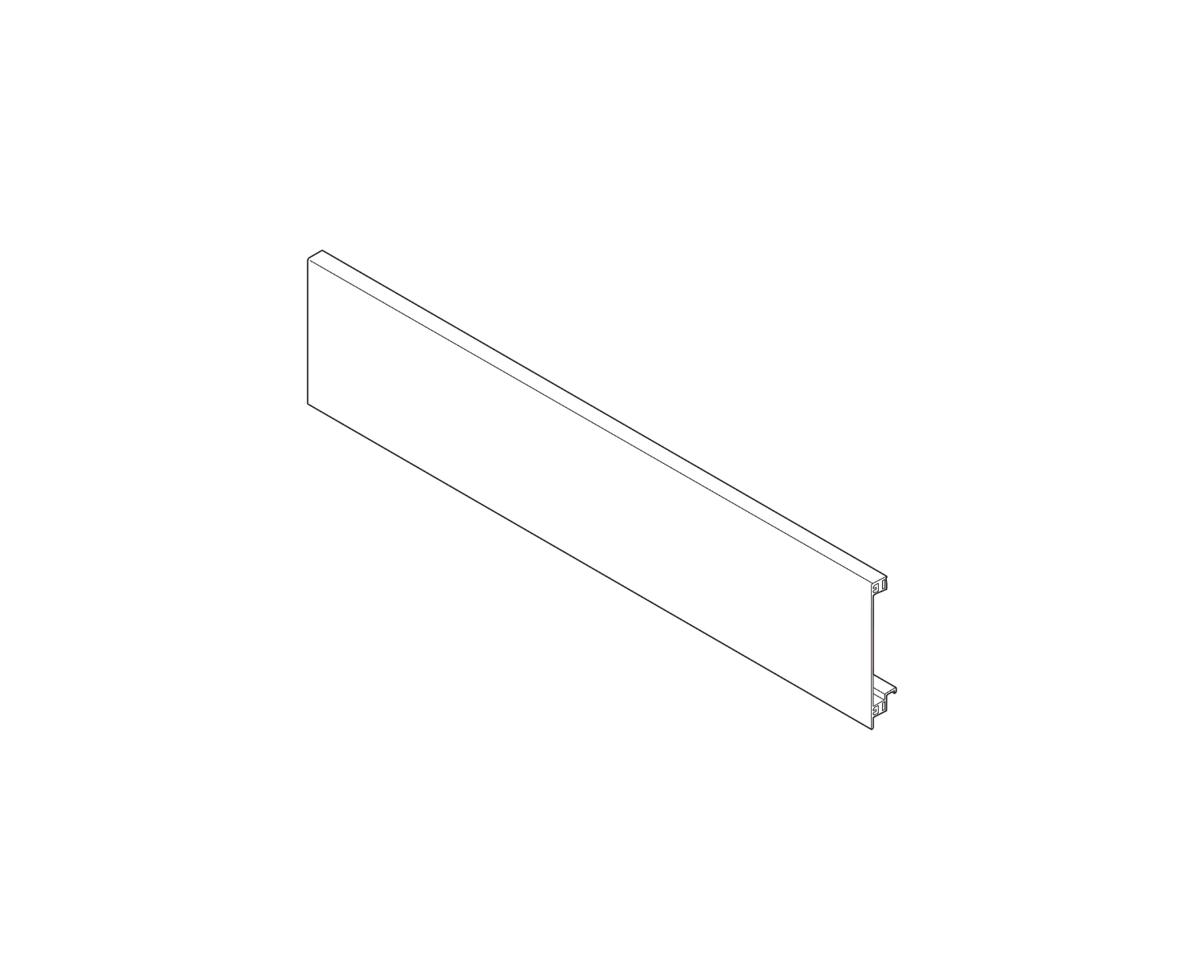 LEGRABOX Front piece Ident 1043mm SILK WHITE - Image 2