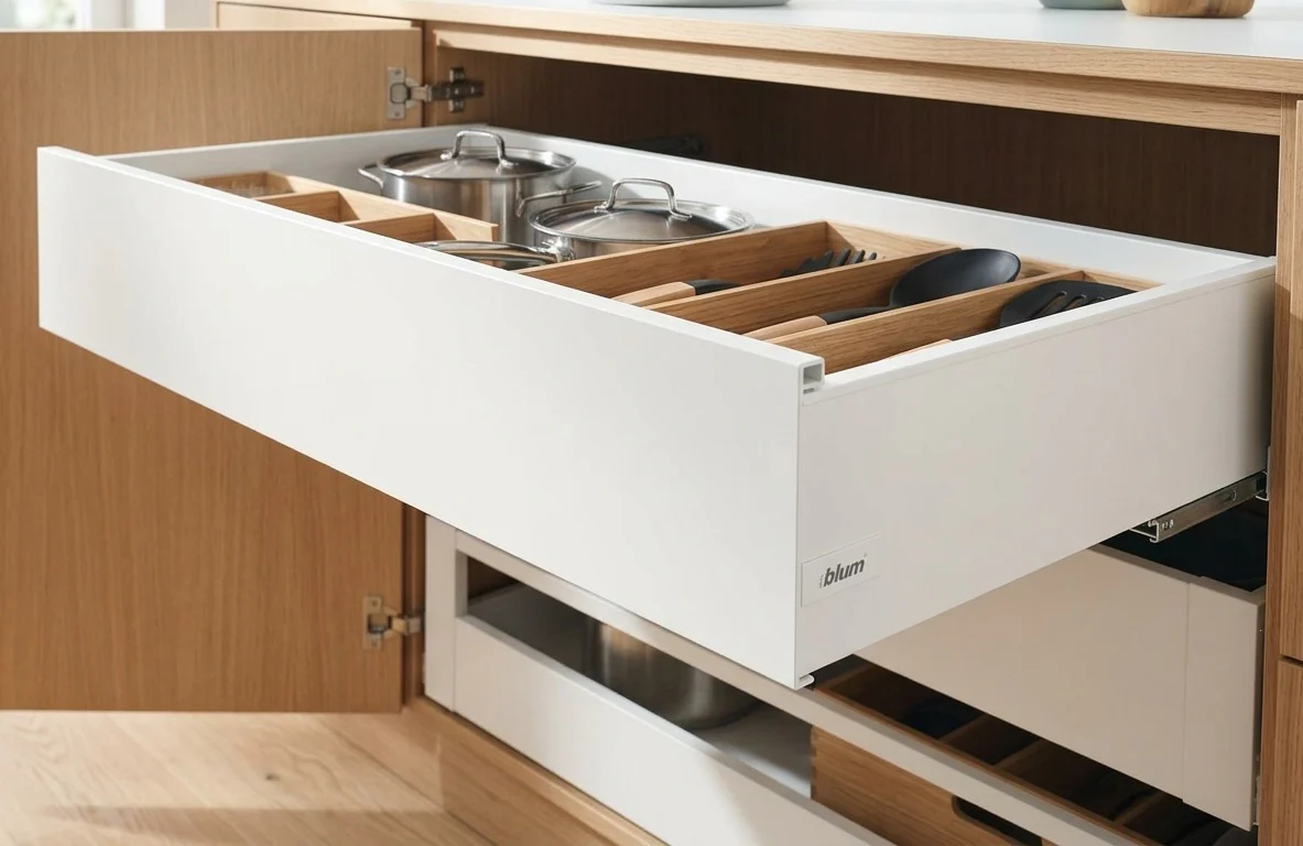LEGRABOX Front piece Ident 1043mm SILK WHITE - Image 3