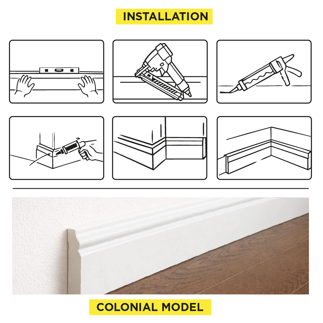 MOULDING M5180P - PRIMED BASEBOARD - Image 4