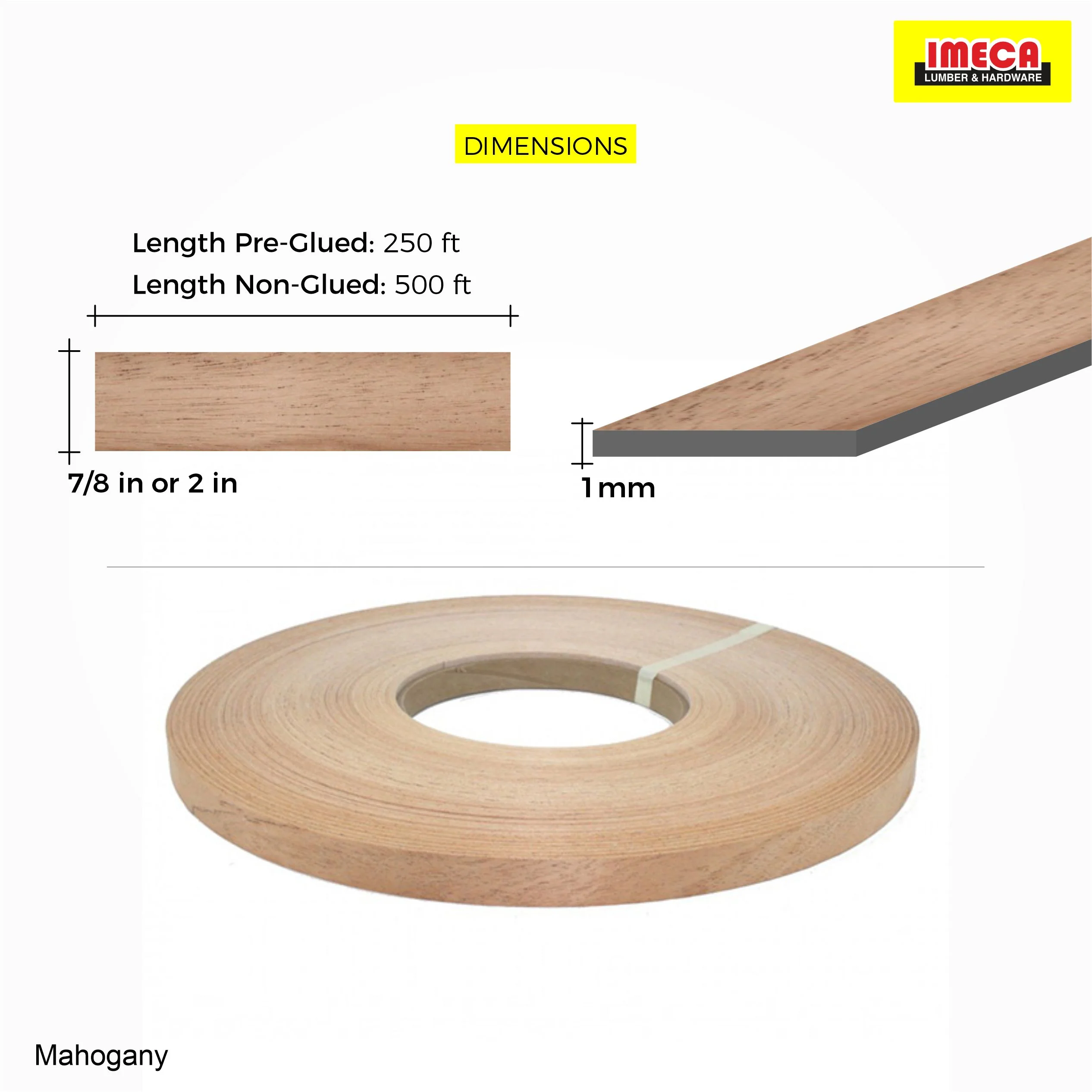 Mahogany Wood Veneer Edge Banding - Image 16