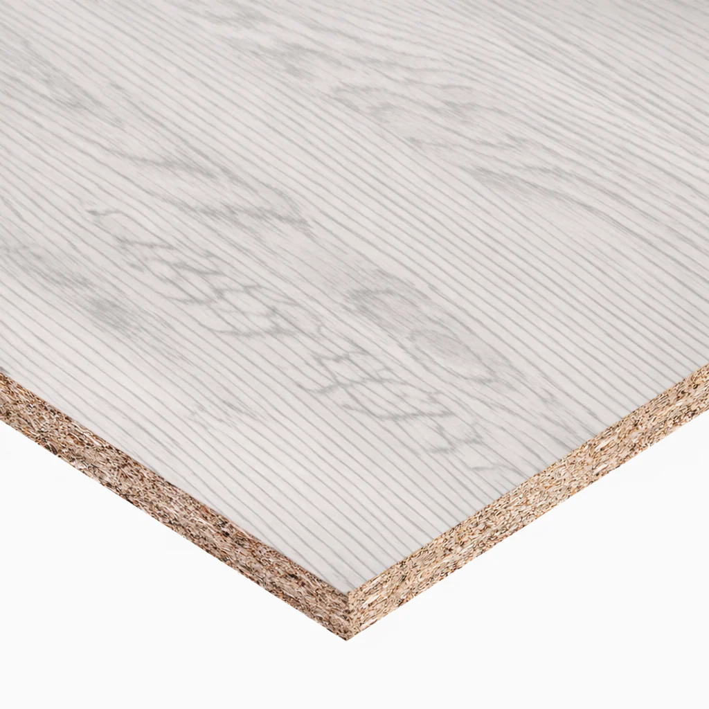 MELAMINE WHITE AND LIGHT GREY 5/8 49X97 16MM(IMPORT)