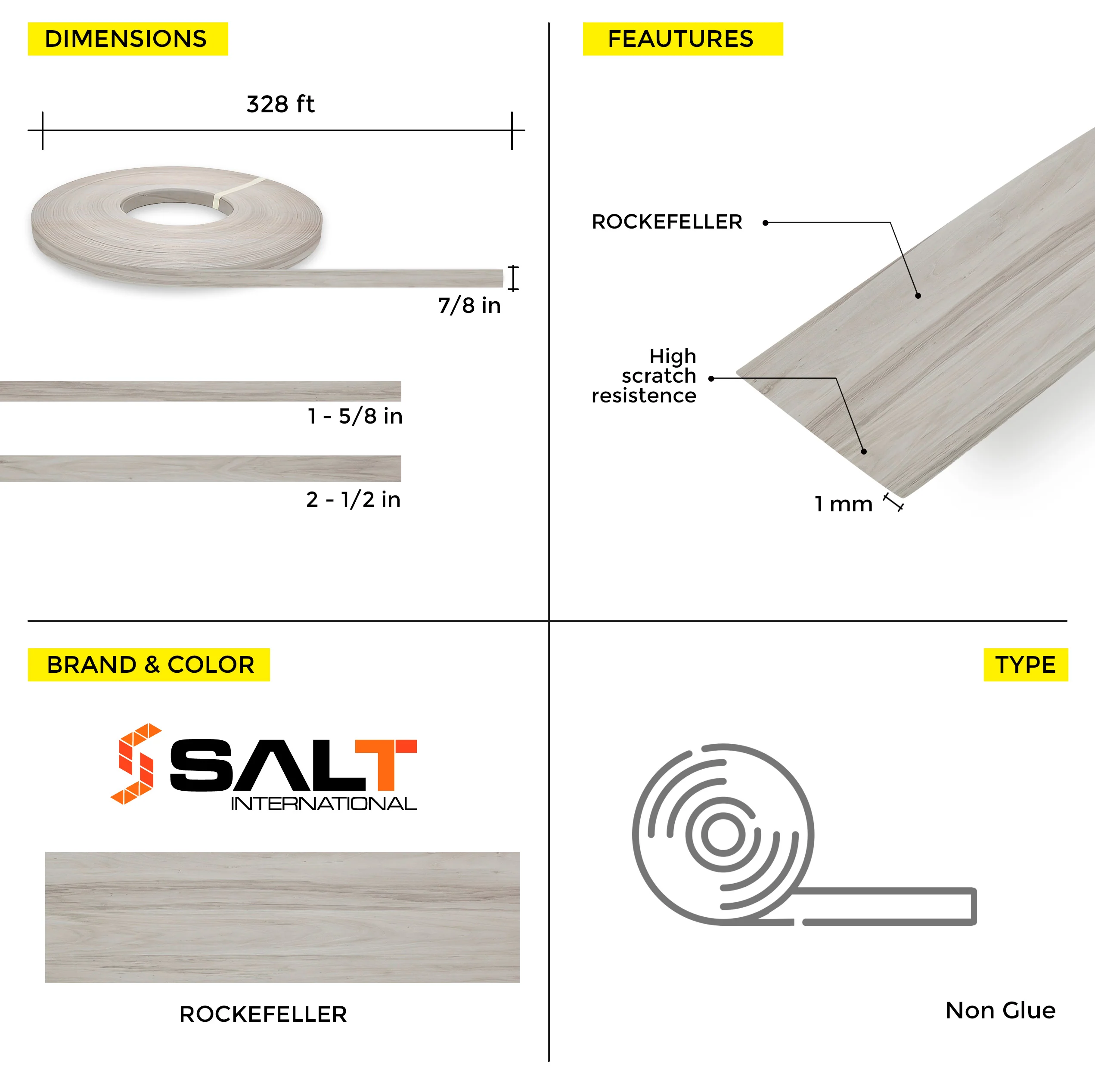 Rockefeller PVC Edge Banding (328 ft x 1 mm) - Image 41