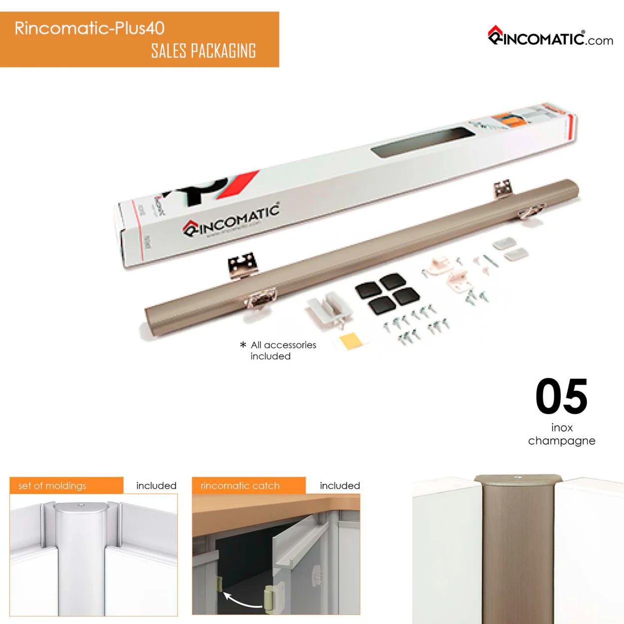 CORNER HINGE RINCOPLUS40 30'' CHAMPA - Image 4