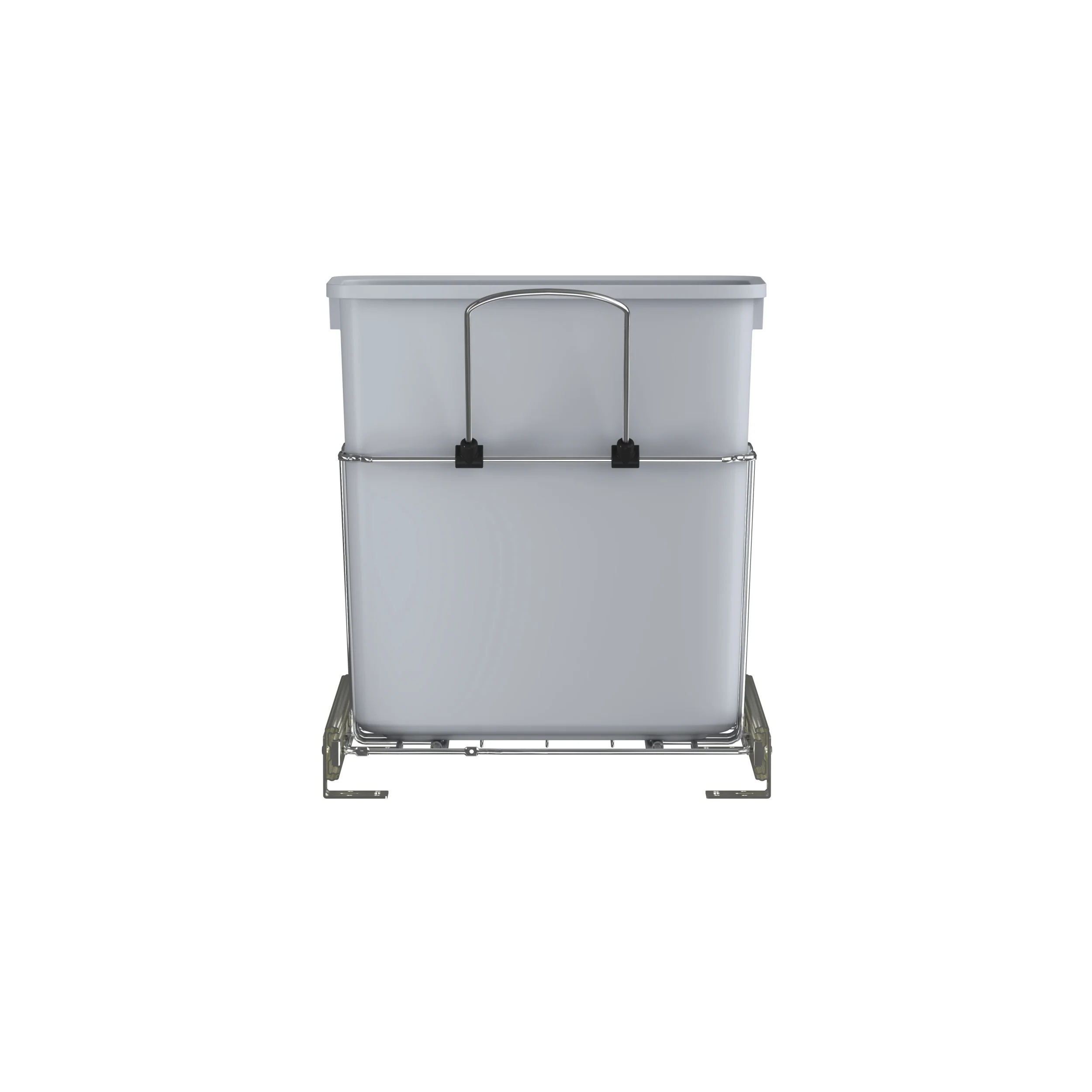20 Qrt Pull-Out Waste Container White 8.5 in (216 mm) W x 14.57 in (370 mm) D x 16.56 in (421 mm) H - Image 4