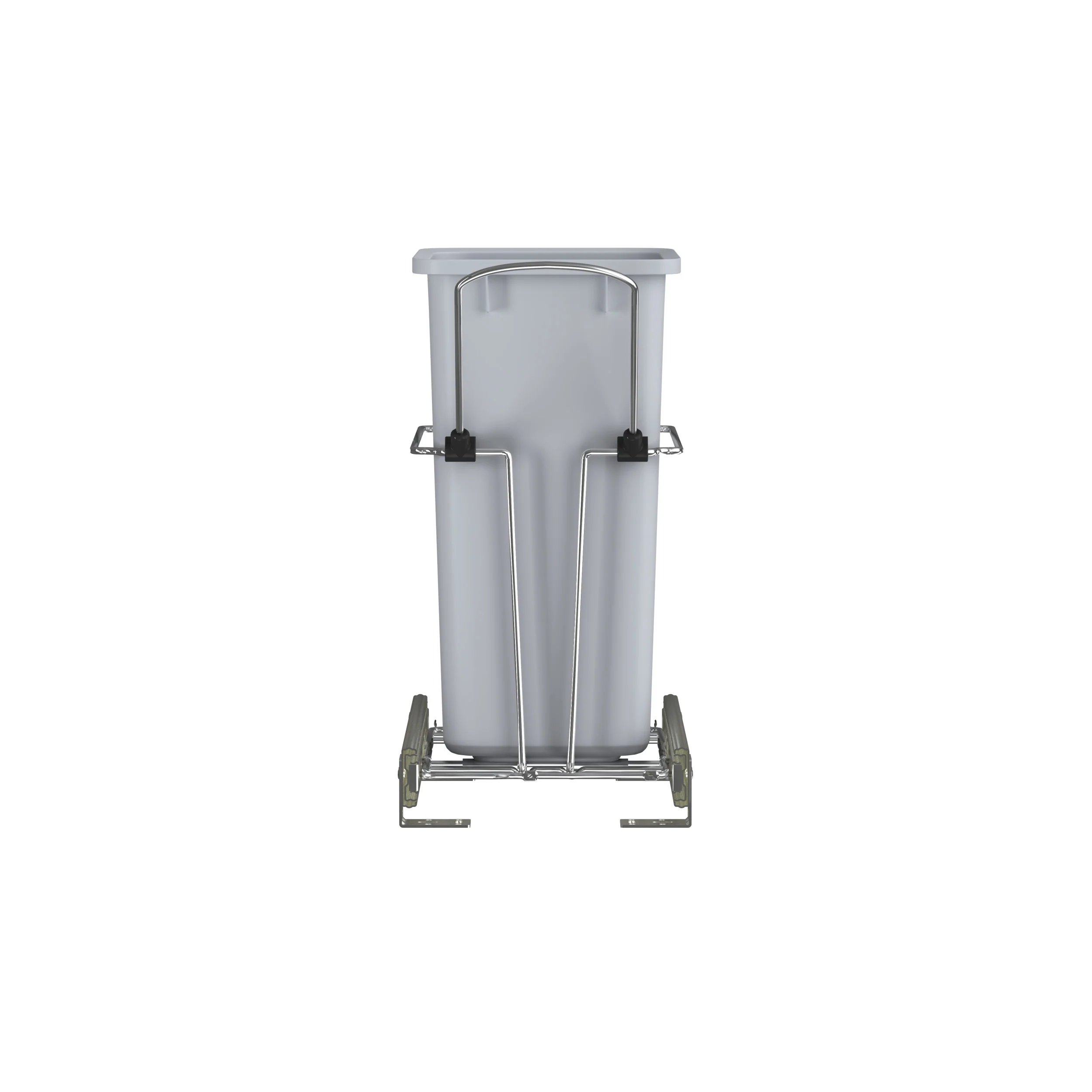20 Qrt Pull-Out Waste Container White 8.5 in (216 mm) W x 14.57 in (370 mm) D x 16.56 in (421 mm) H - Image 5