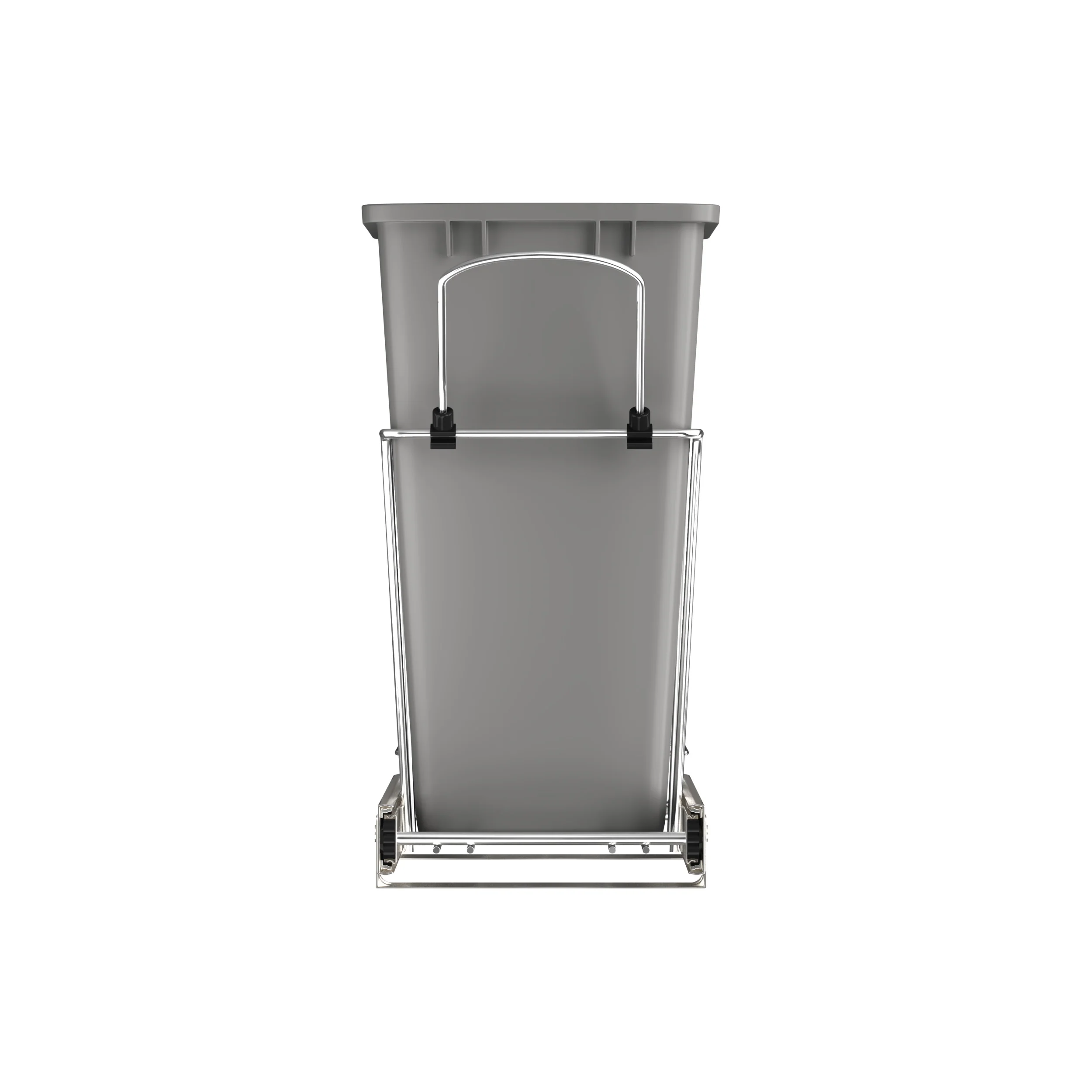 35 Qrt Pull-Out Waste Container Metallic Silver 10.63 in (270 mm) W x 22 in (559 mm) D x 19.25 in (489 mm) H - Image 5