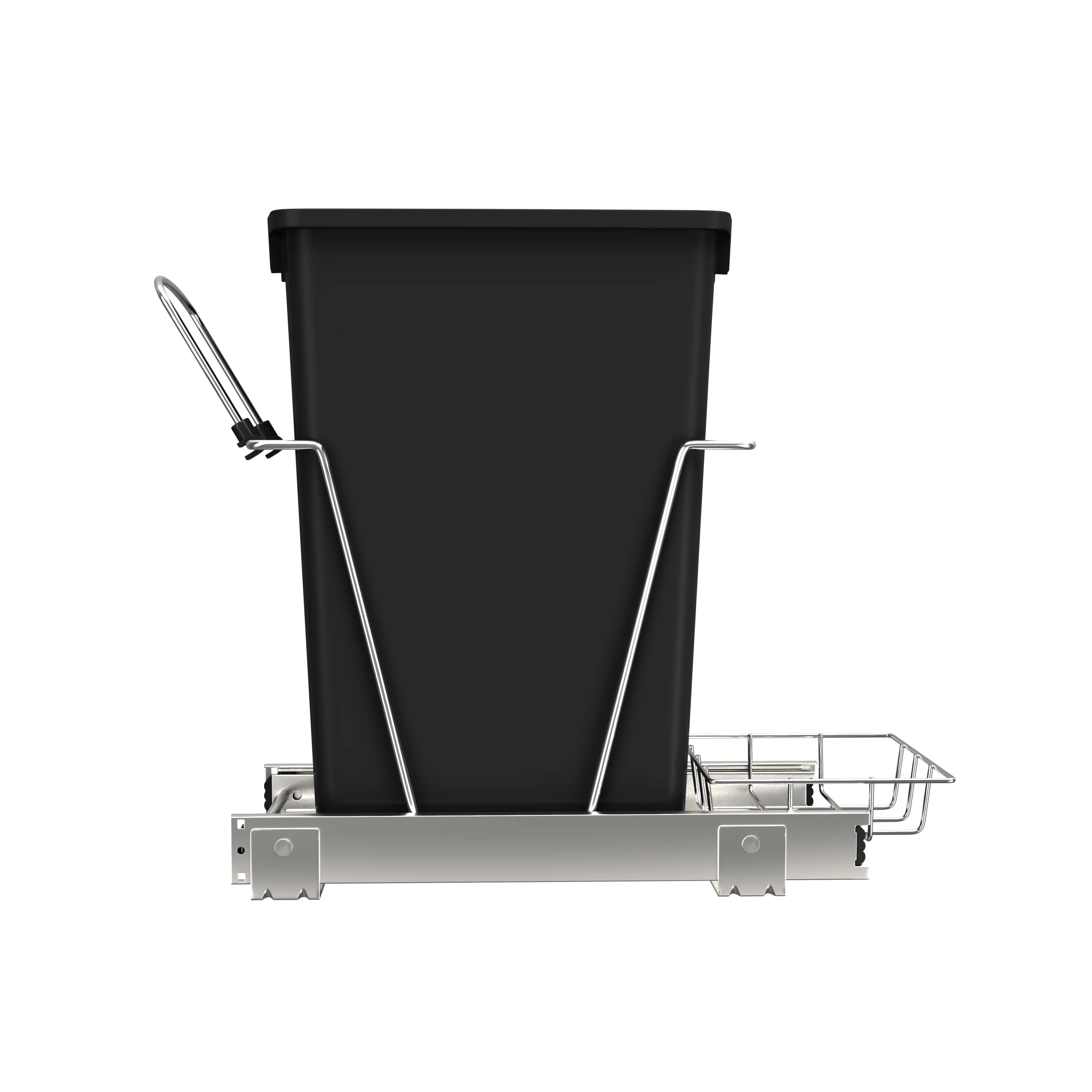 35 Qrt Pull-Out Waste Container Black 10.63 in (270 mm) W x 22 in (559 mm) D x 19.25 in (489 mm) H - Image 2