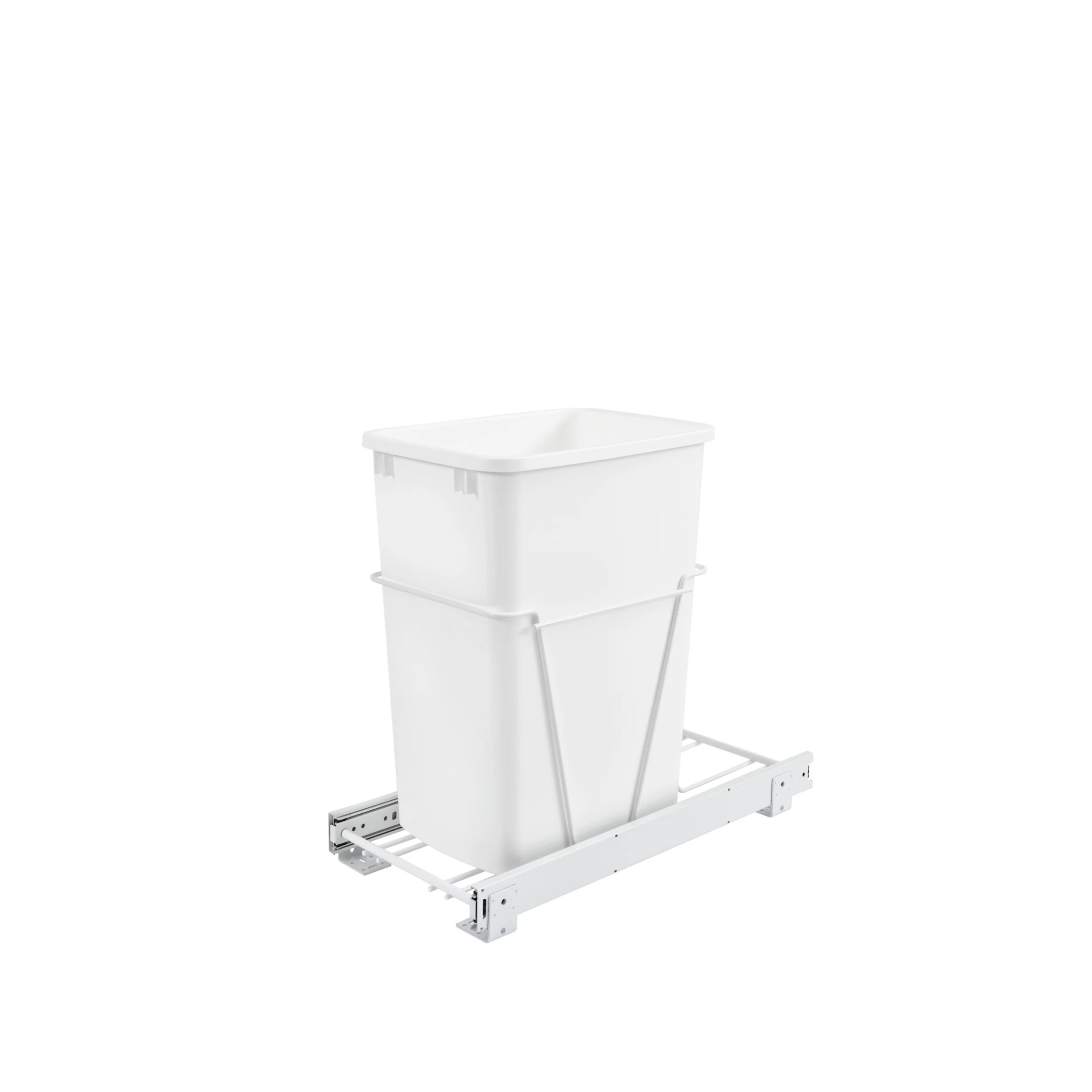 35 Qrt Pull-Out Waste Container White 10.63 in (270 mm) W x 22 in (559 mm) D x 19 in (483 mm) H - Image 3