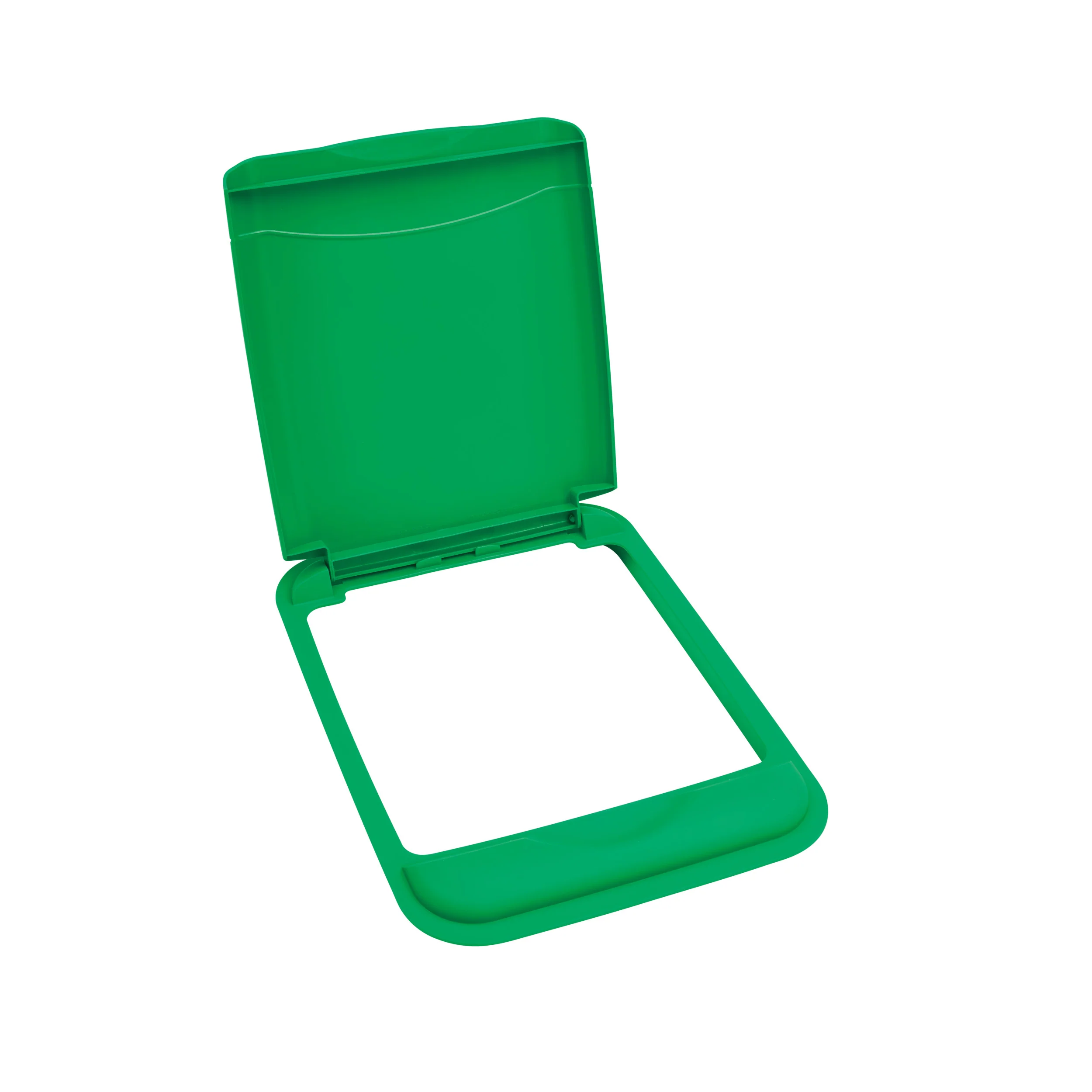 50 Qrt Recycling Lid (Green) Green  14.75 in (375 mm) W x 10.75 in (273 mm) D x 0.89 in (23 mm) H - Image 2