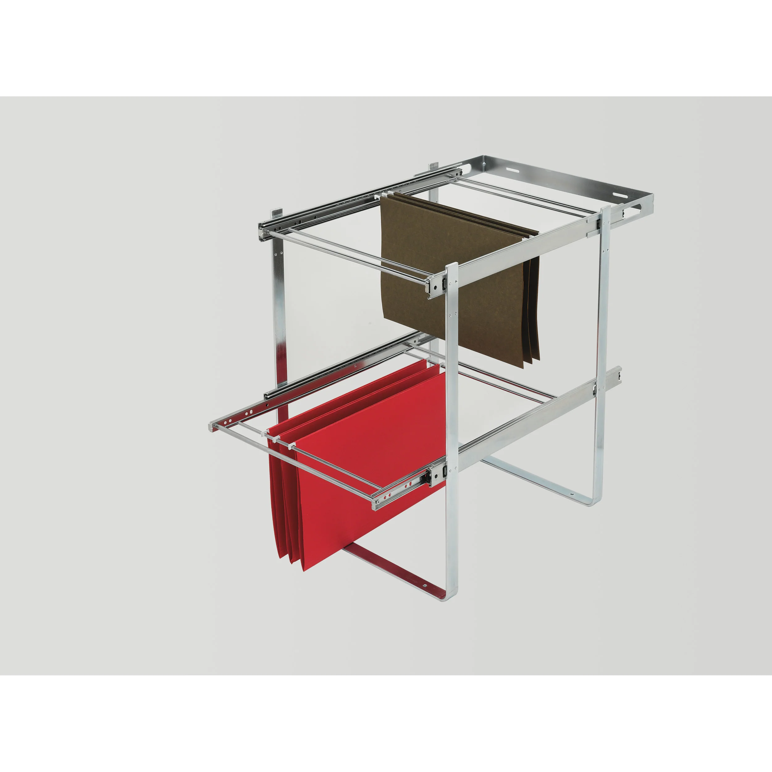 Door mount Brackets for RAS-FD-KIT file drawer system Metallic Silver  2 in (51 mm) W x 2 in (51 mm) D x 5 in (127 mm) H - Image 3