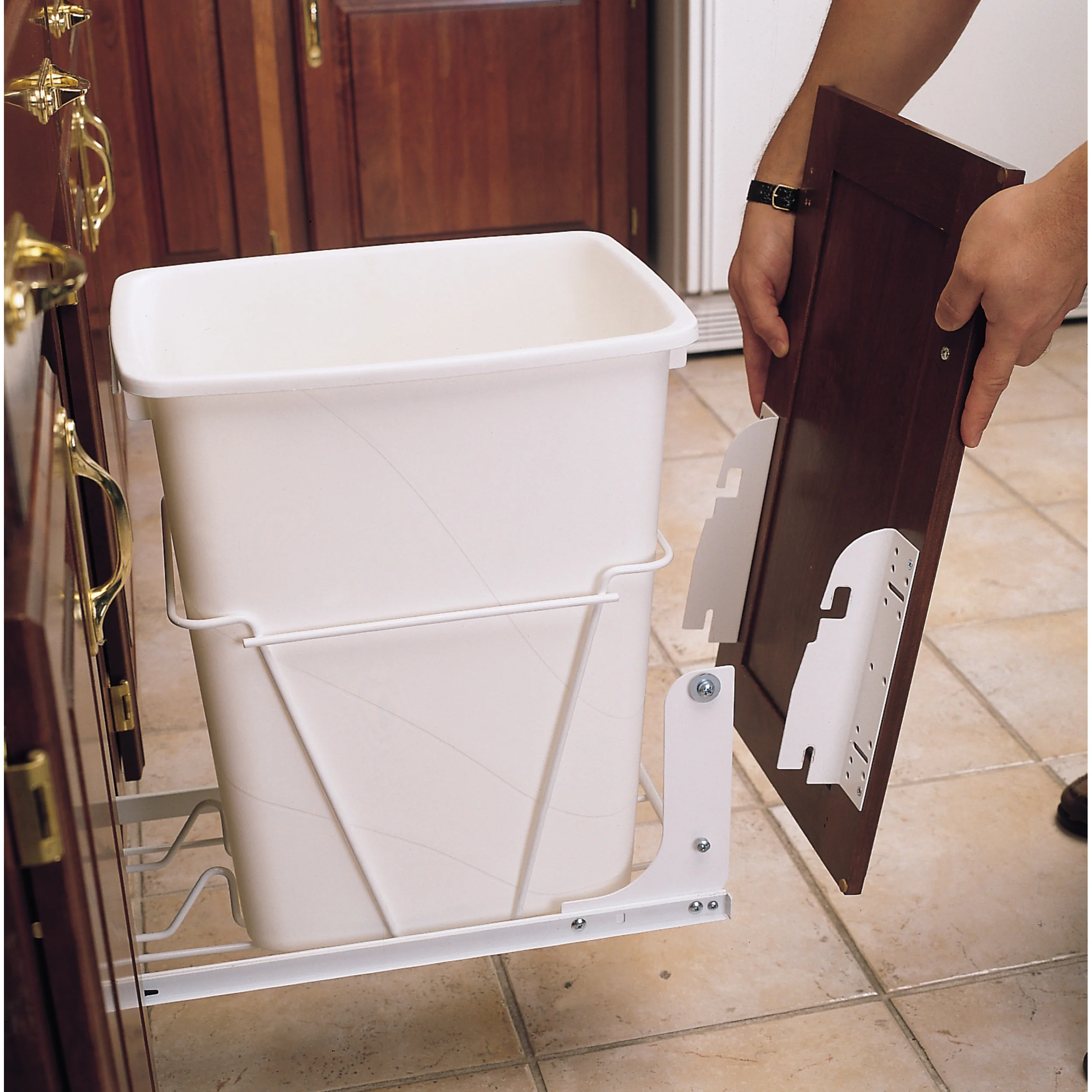 Door mounting Kit for RV Series White  1.5 in (38 mm) W x 2.13 in (54 mm) D x 8 in (203 mm) H - Image 3