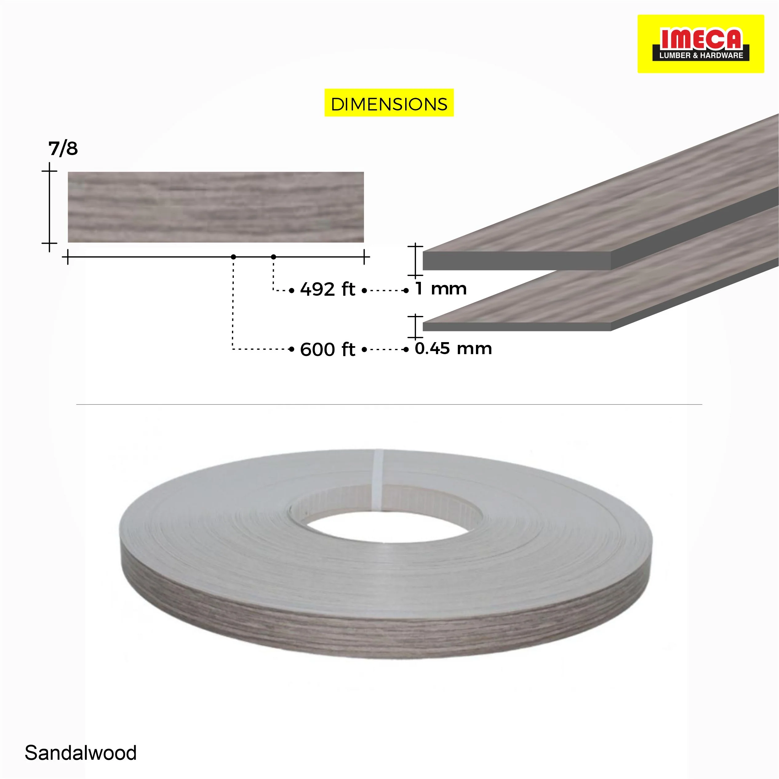 Sandalwood PVC Edge Banding - Image 3