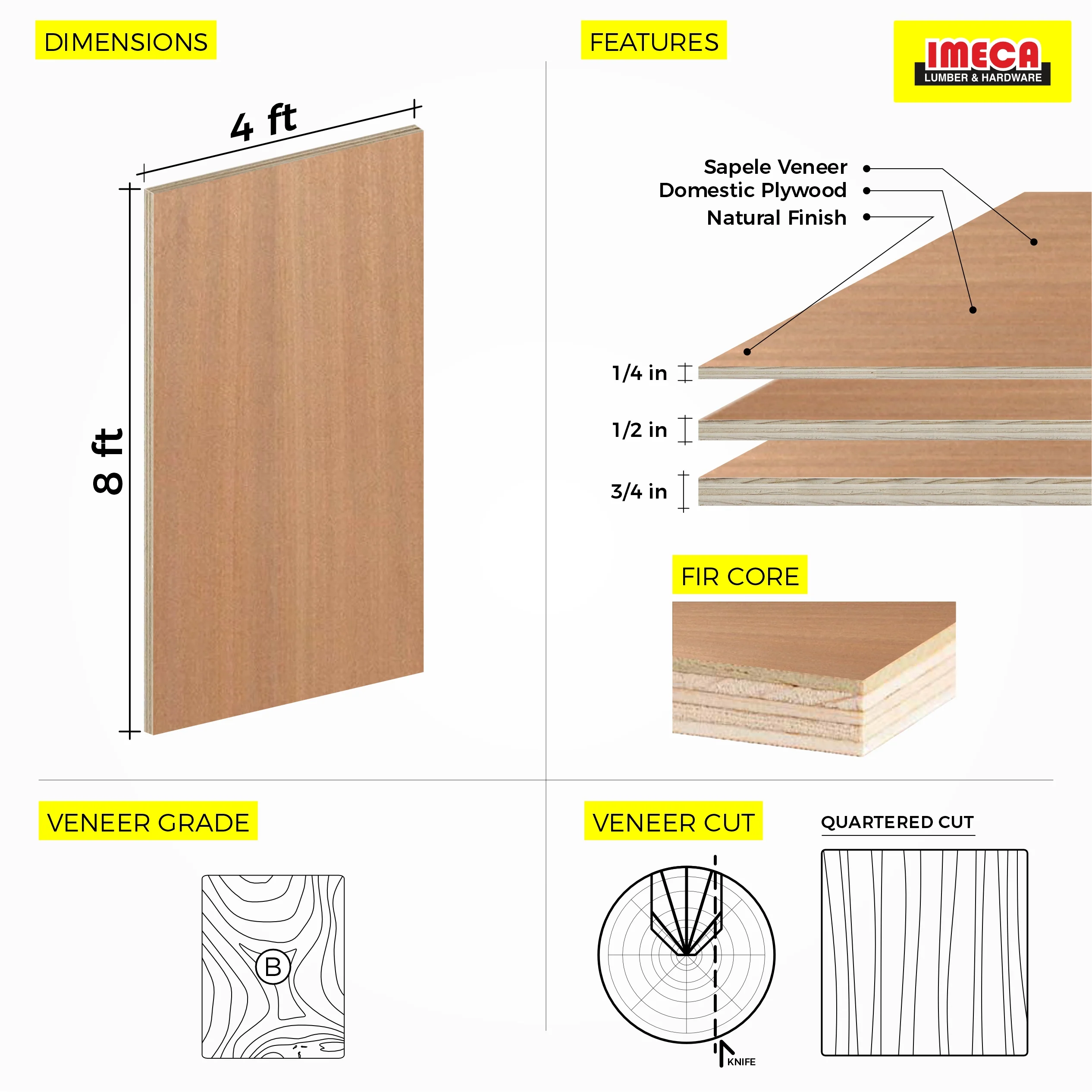 Sapele Plywood 4 ft x 8 ft (Domestic Plywood) - Image 8