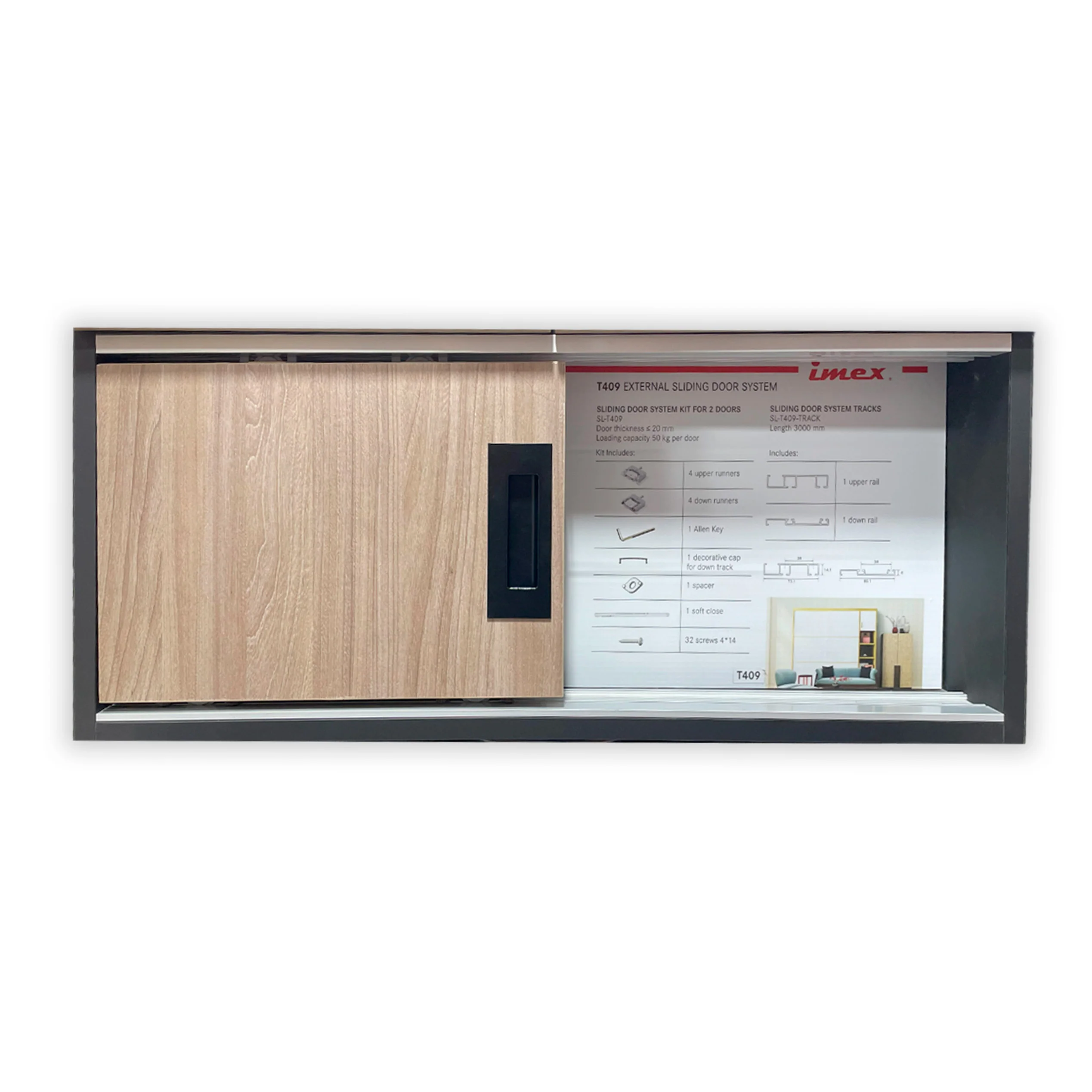 SLIDING DOOR SYSTEM TRACKS 3M - Image 4