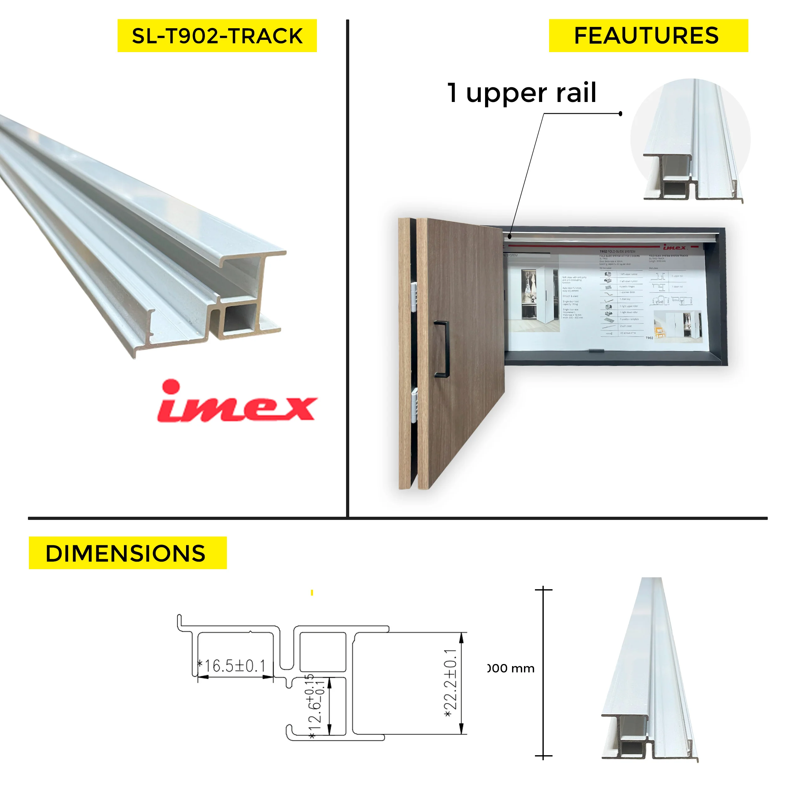 FOLD-SLIDE SYSTEM SYSTEM TRACKS 3M - Image 8