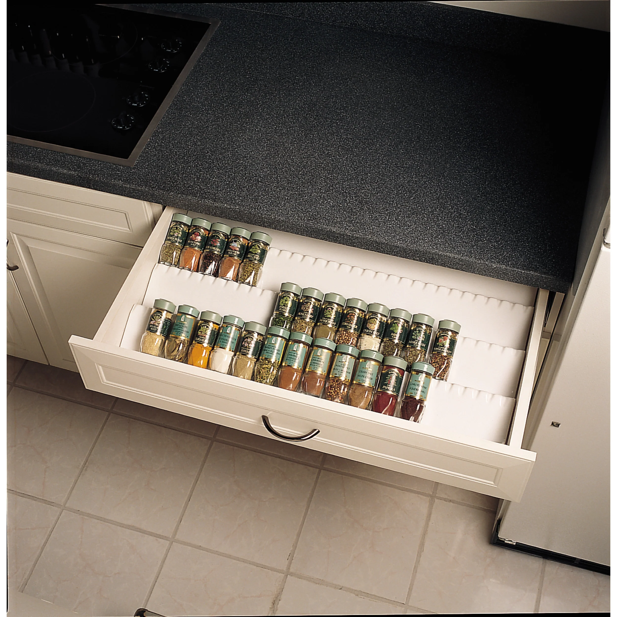 Almond Trimmable Spice Tray Insert Almond 50 in (1270 mm) W x 20 in (508 mm) D x 1.75 in (44 mm) H - Image 4