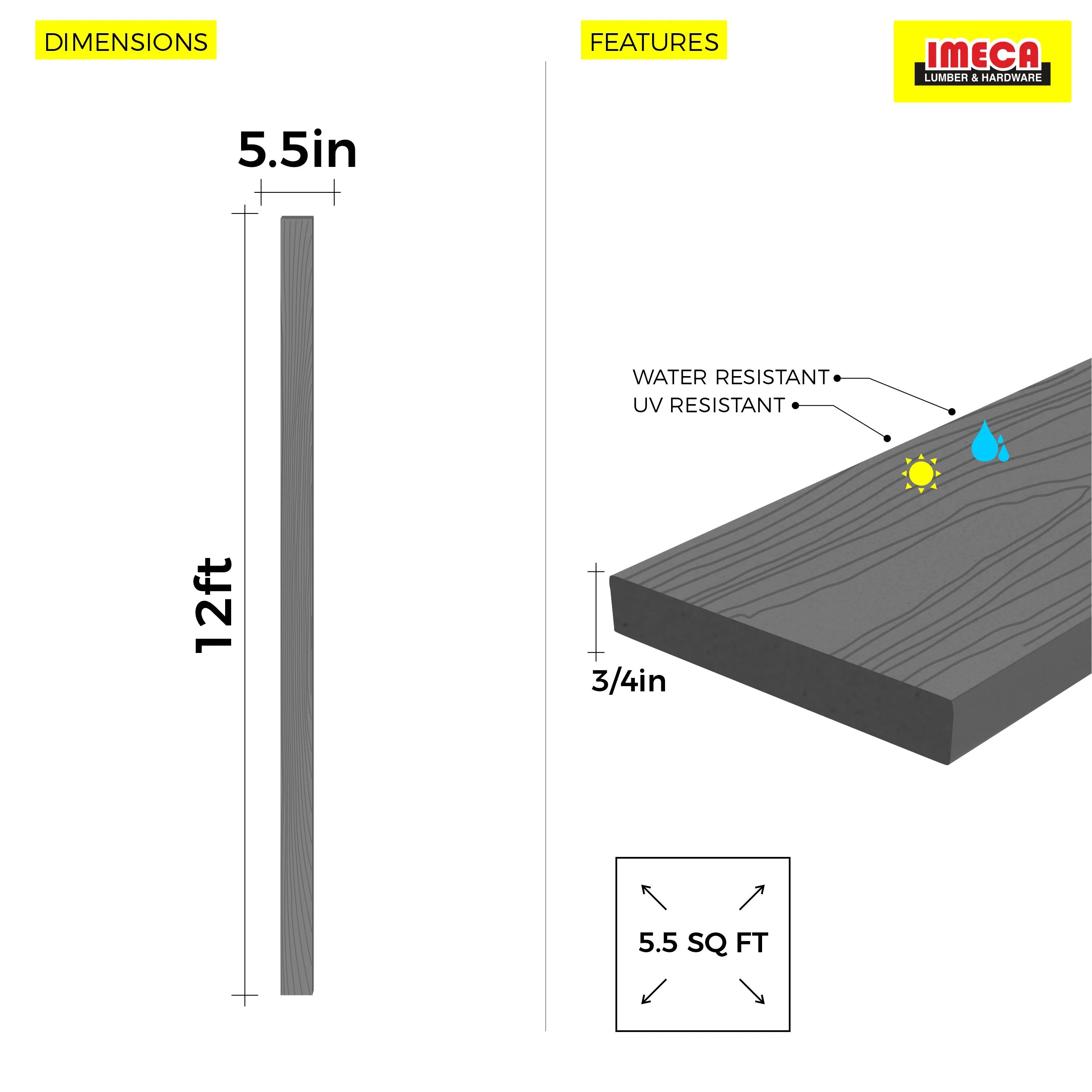 TRIM BOARDS 131G C03 12FT (GRAY) - Image 4
