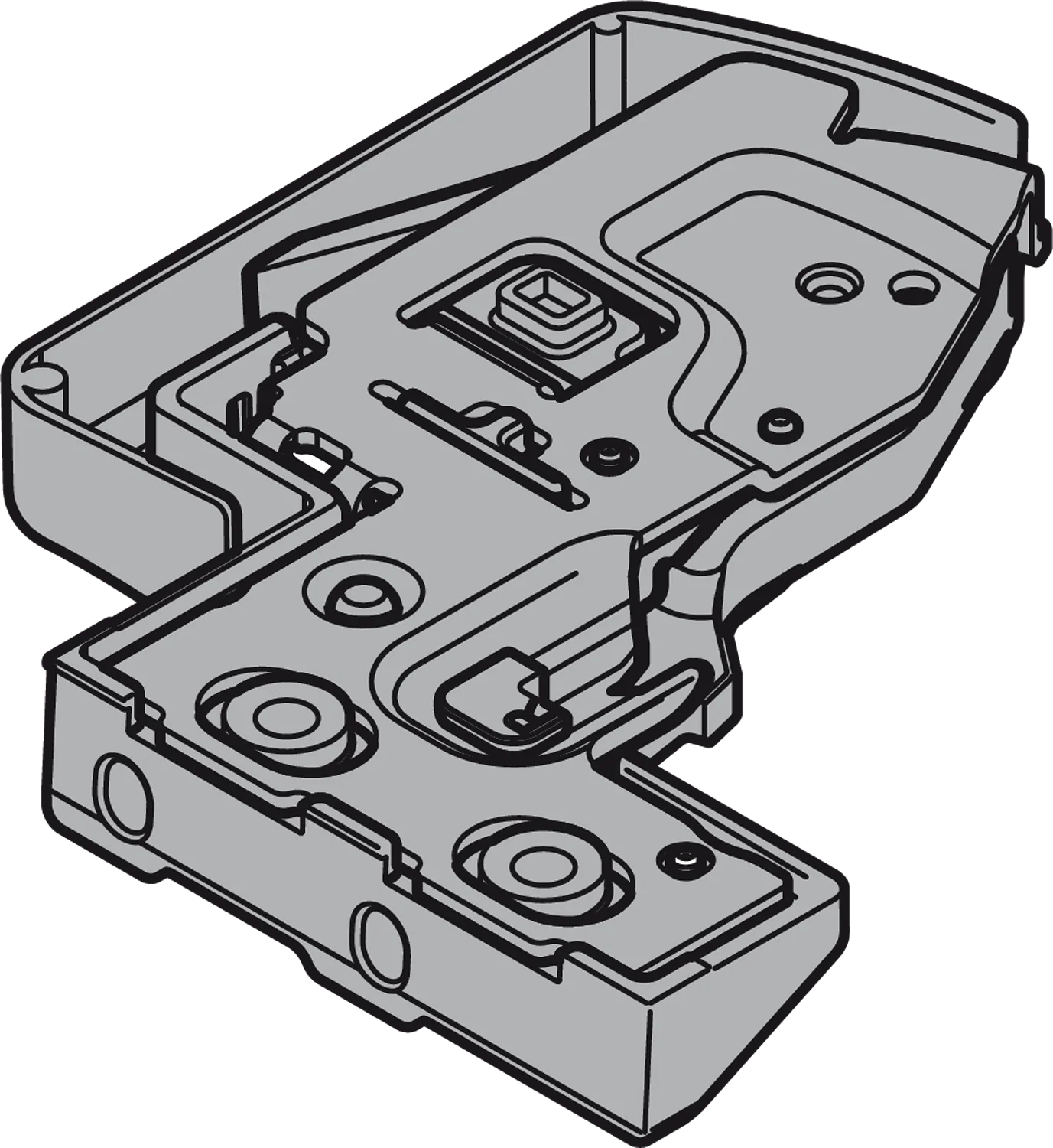 Locking device for MOVENTO 763/9 drawer runners Vertical mt. Orange - Image 3