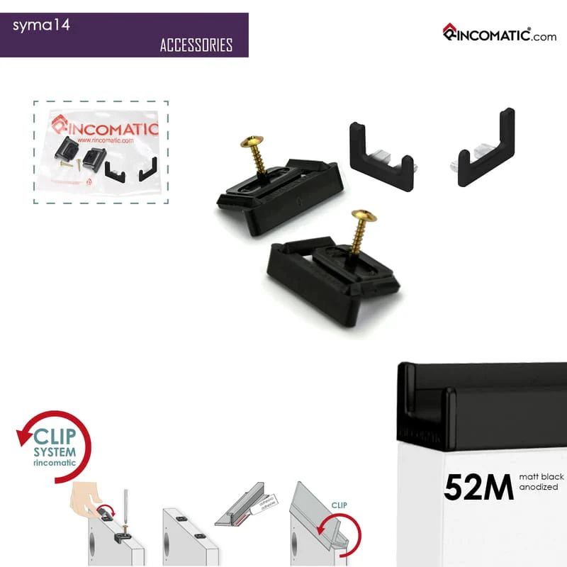 Syma14 Profile Handle Matt Black anod. 2670 mm (105 1/8 inches) - Image 3