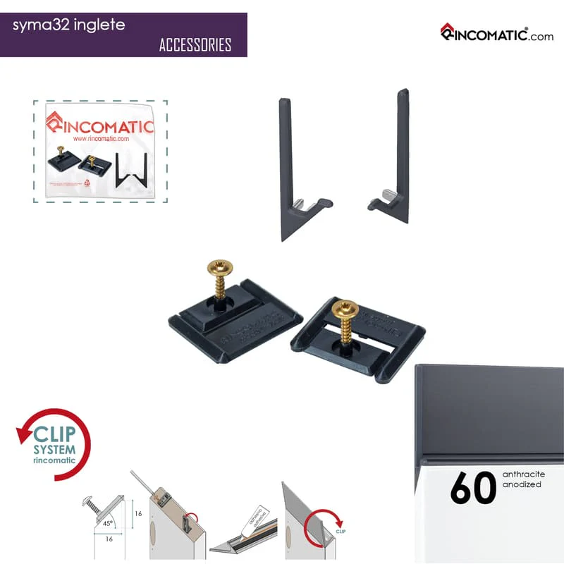 SYMA32 INGLETE ANTHRACITE GREY 2670 MM - Image 3