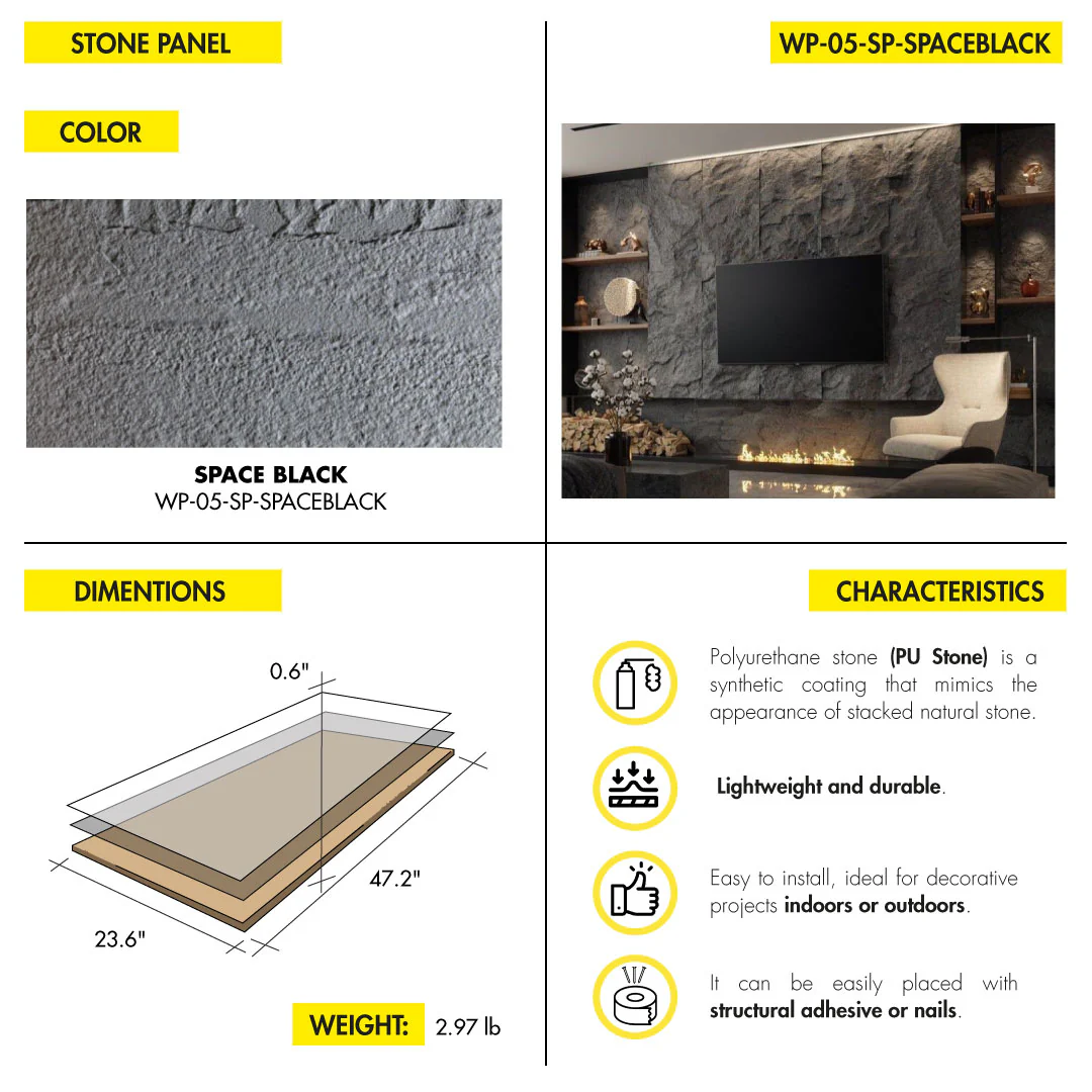WALL DECOR TOP GROUP MIAMI STONE PANEL - Image 10