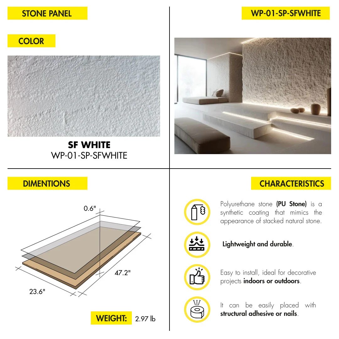 WALL DECOR TOP GROUP MIAMI STONE PANEL - Image 7