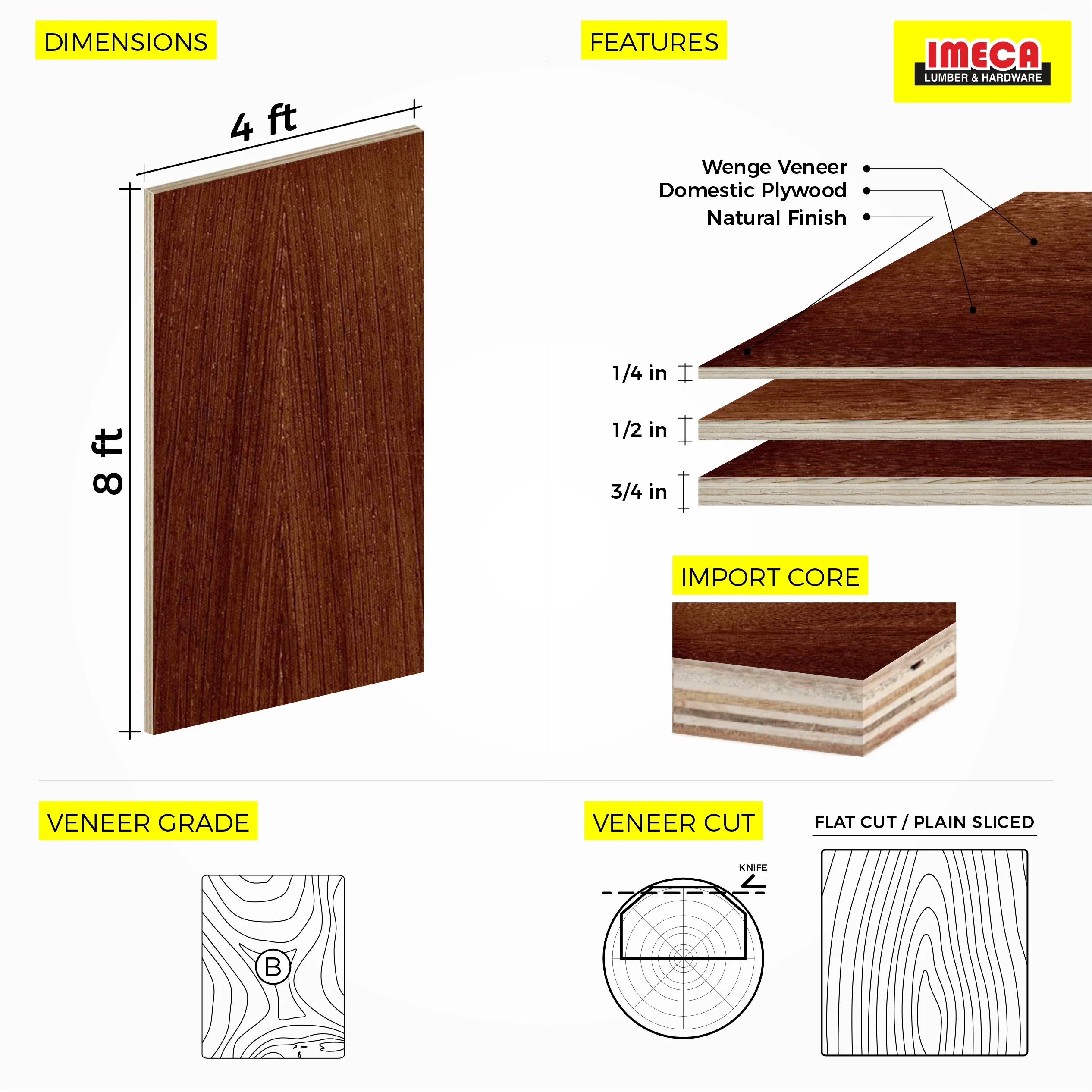 Wenge Plywood 4 ft x 8 ft (Imported Plywood) - Image 10