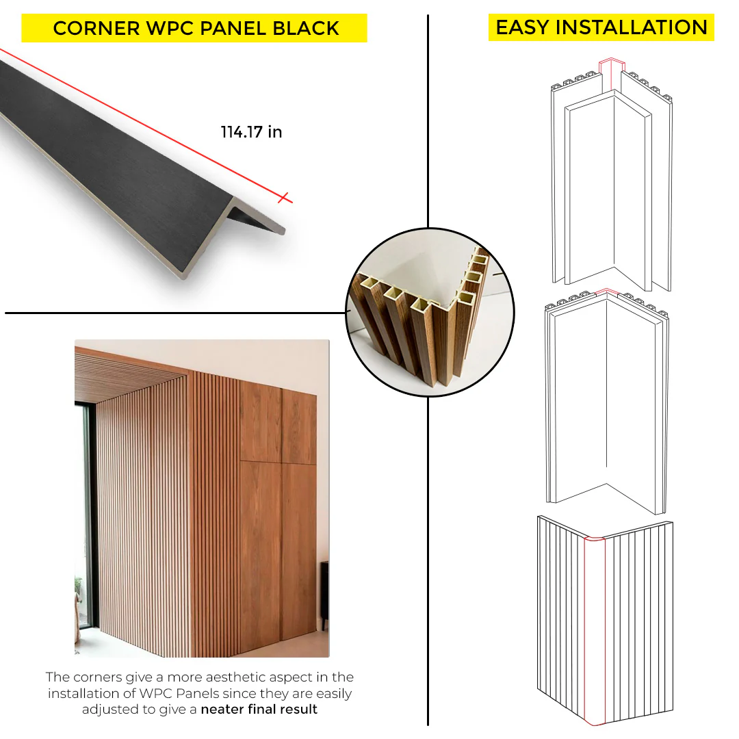 WPC OUTER END CORNER BLACK 114.17" - Image 3
