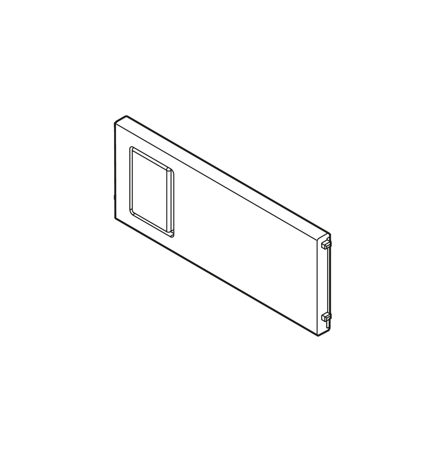 AMBIA-LINE individual cross divider Ident Narrow Orion Grey Matte