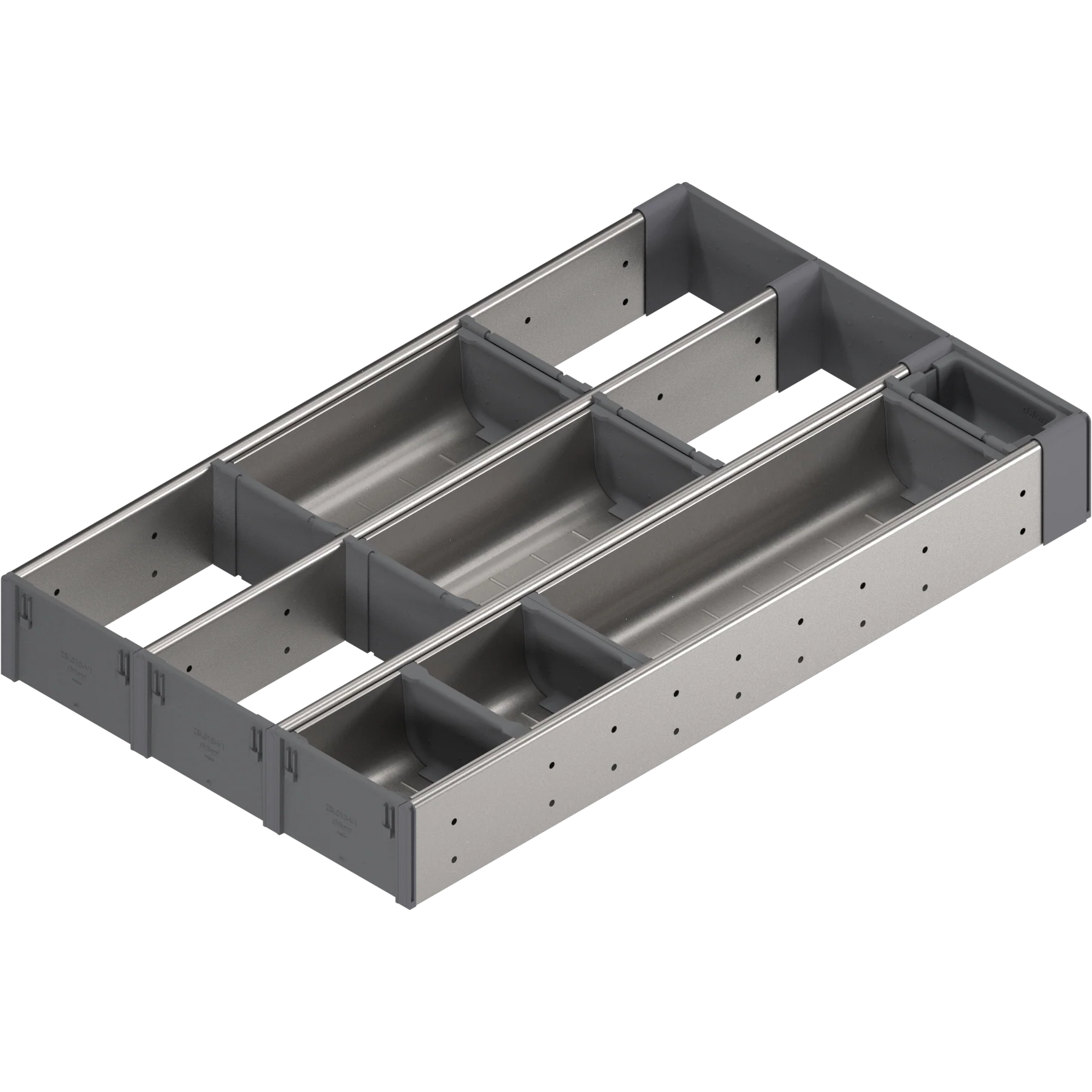 ORGA-LINE for TANDEM drawer runners Combination sets 21'' Nickel