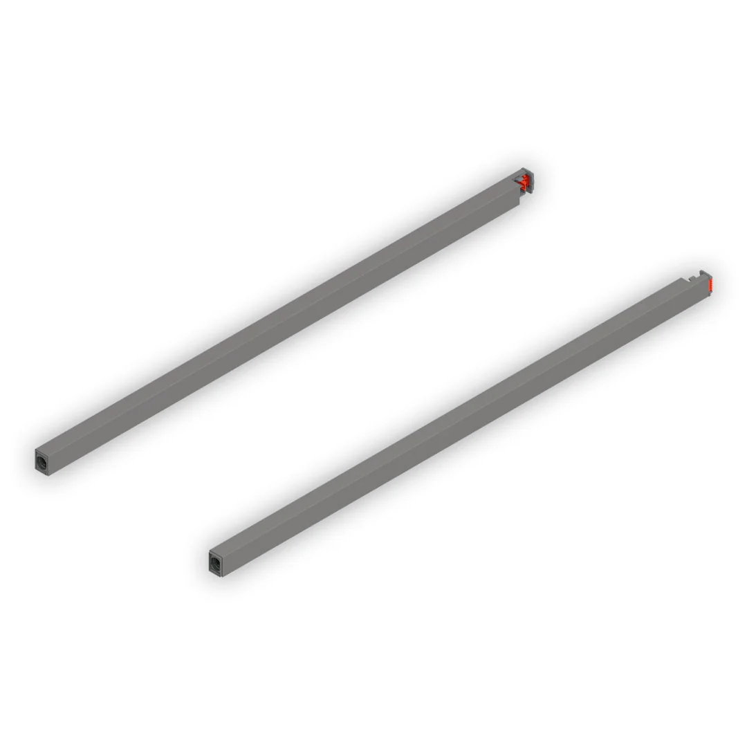 MERIVOBOX longside gallery rail, NL=600 mm, right+left
