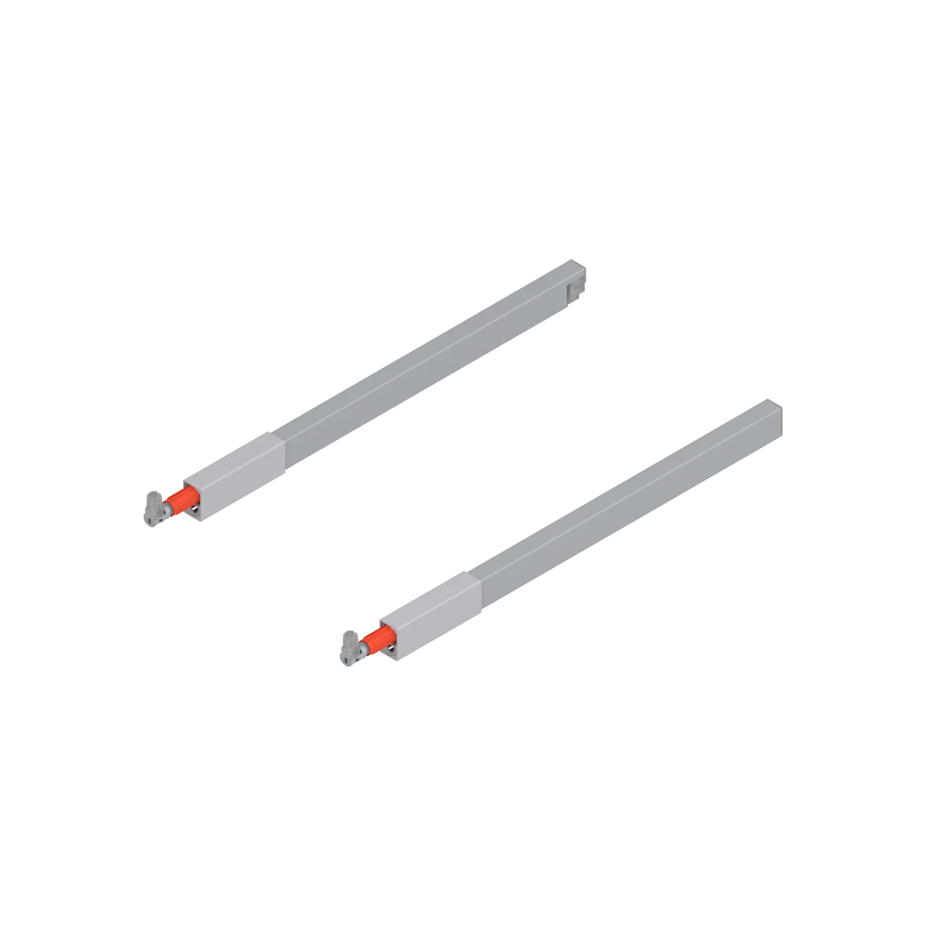 TANDEMBOX rectangular gallery rails - TOP Ident 16'' White Aluminum
