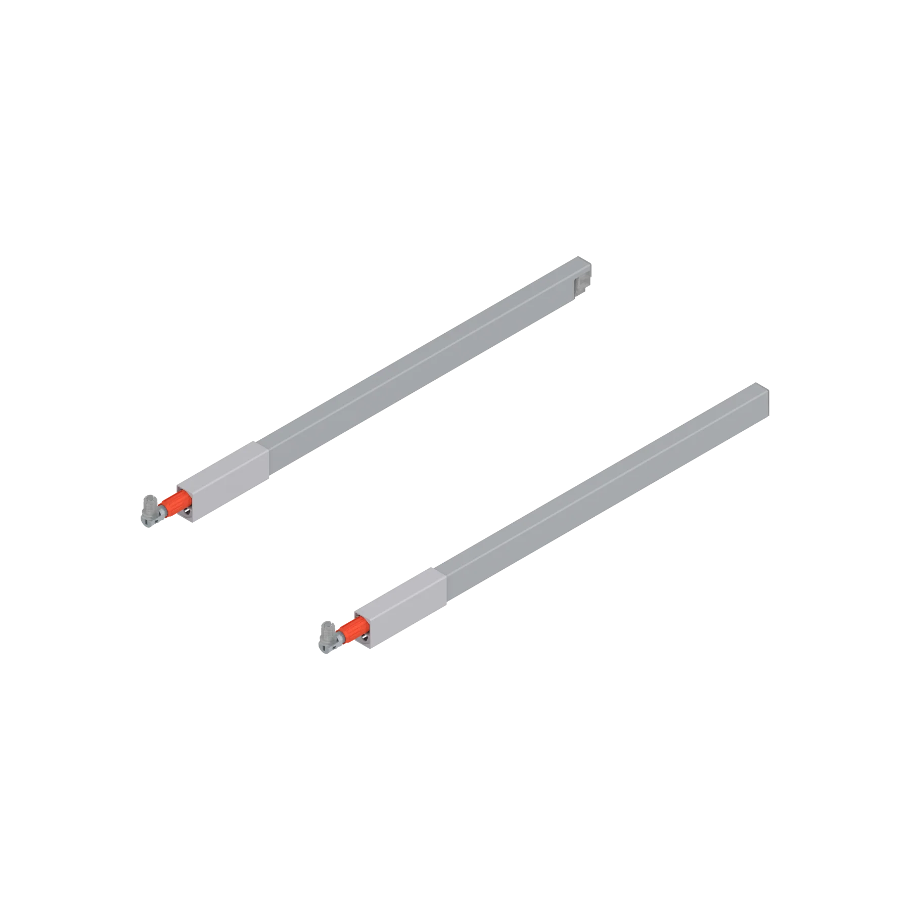 TANDEMBOX rectangular gallery rails - TOP Ident 18'' White Aluminum